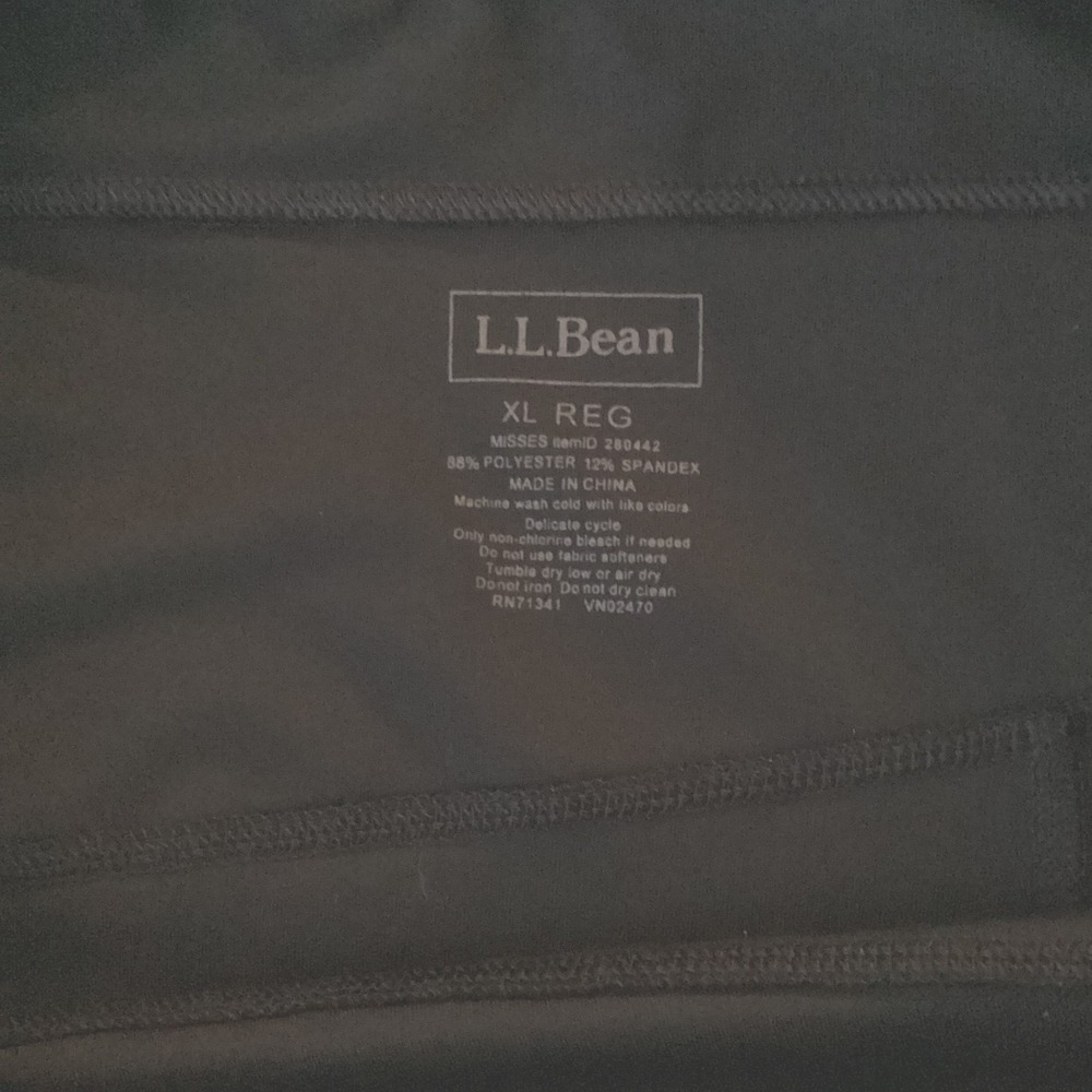 L.L. Bean XL Black Athletic Skirt Golf Tennis Hiking  Women's - Picture 4 of 9